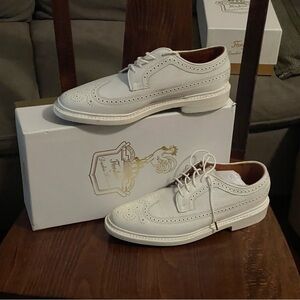 Florsheim by Duckie Brown “The Brogue” White Leather Shoes